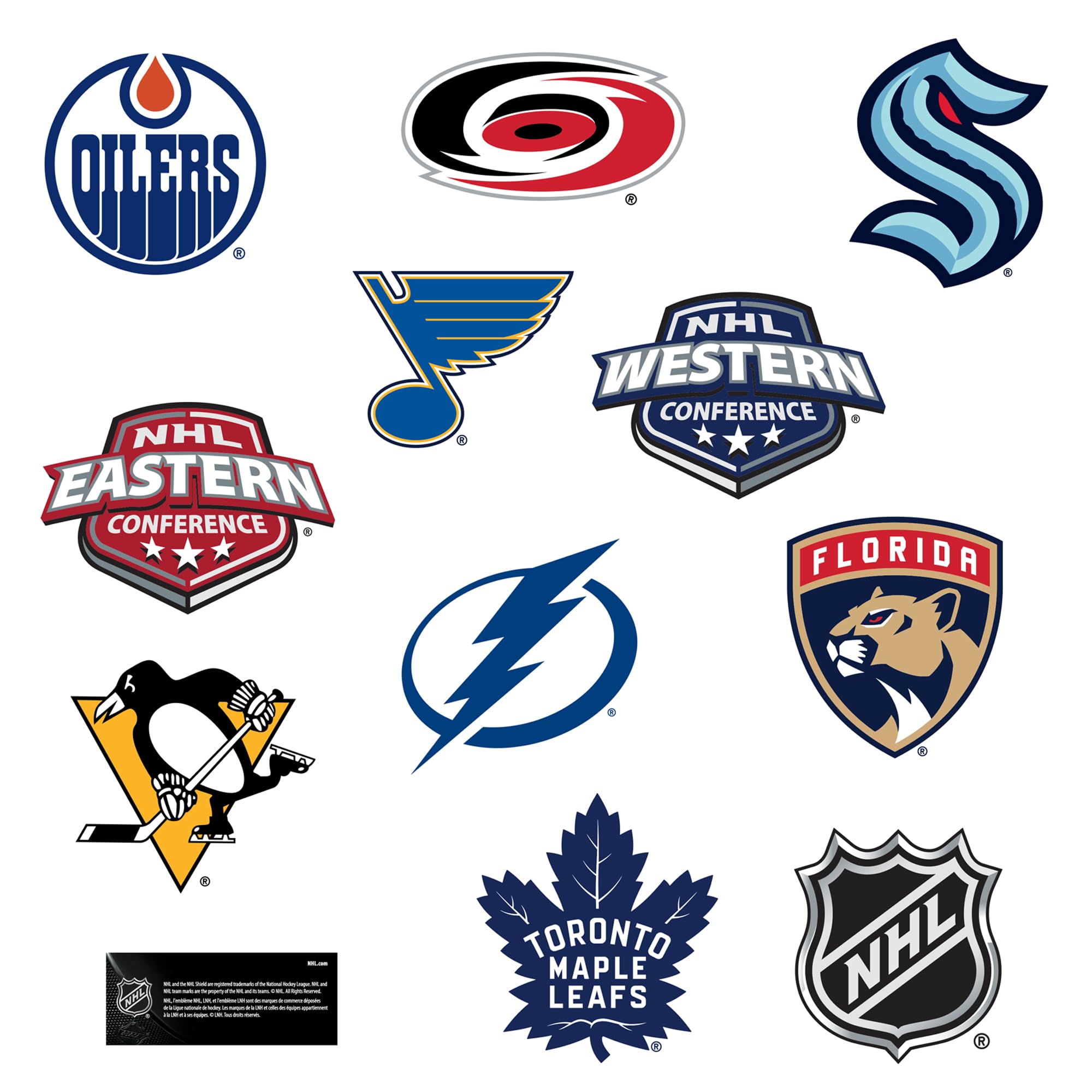 Amazon.com: NHL All Teams Logo 100ct Vinyl L Deluxe Stickers